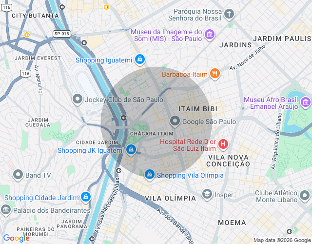 Imóvel no mapa