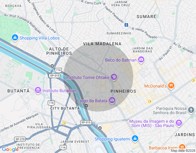 Imóvel no mapa