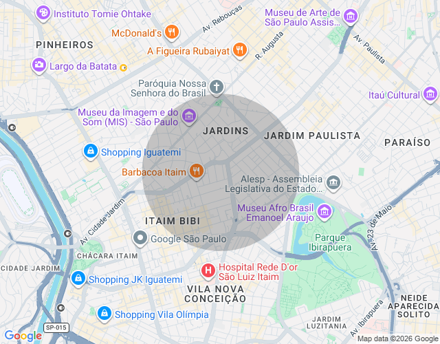 Imóvel no mapa