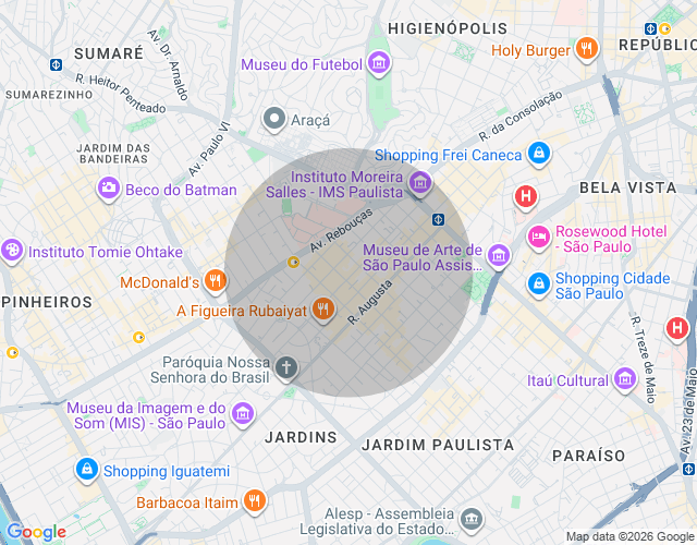 Imóvel no mapa