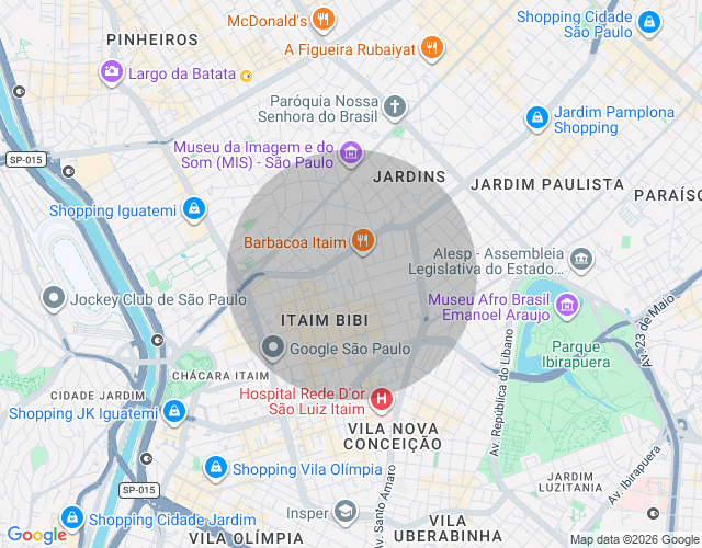 Imóvel no mapa