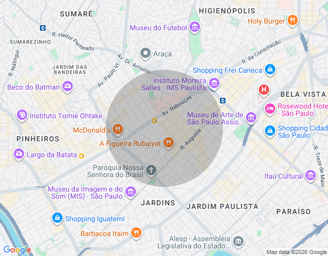 Imóvel no mapa
