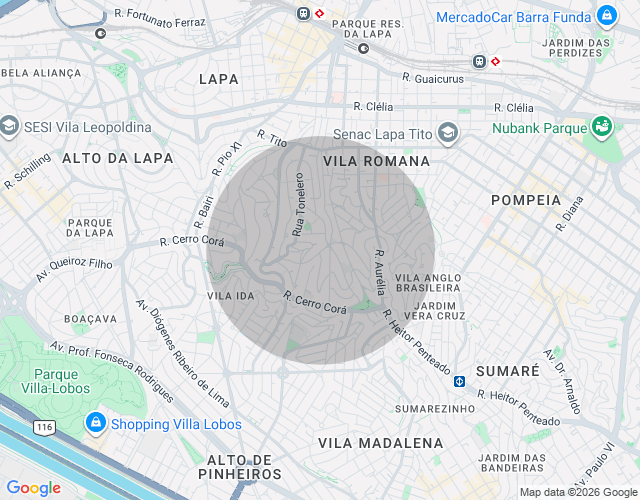 Imóvel no mapa