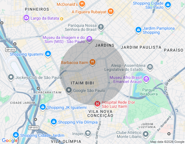 Imóvel no mapa