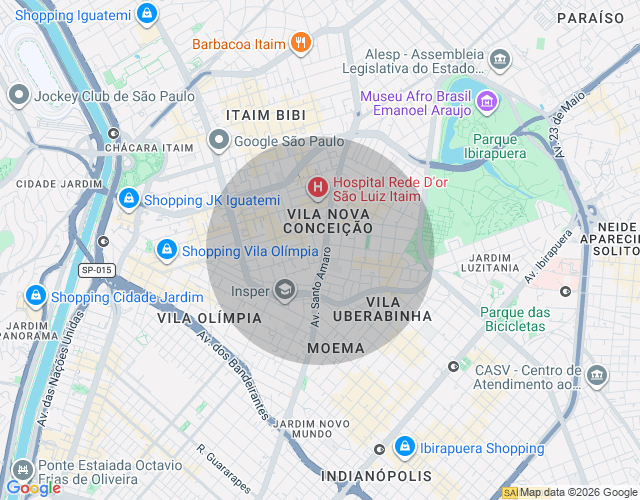Imóvel no mapa