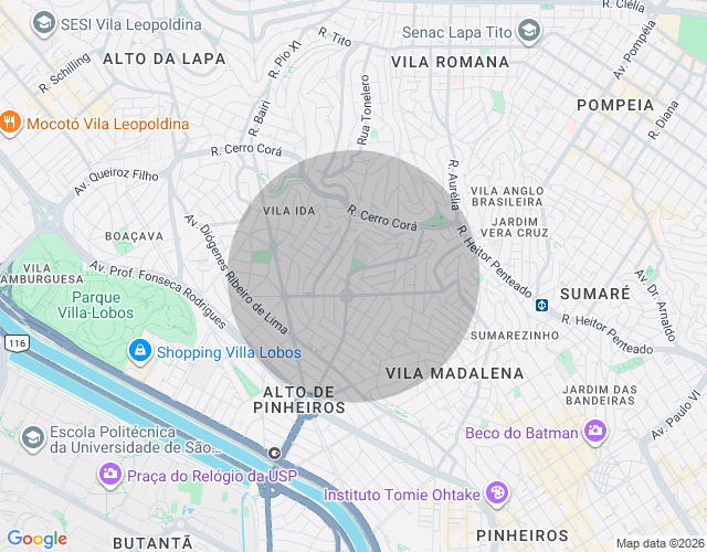 Imóvel no mapa