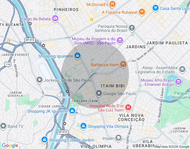Imóvel no mapa