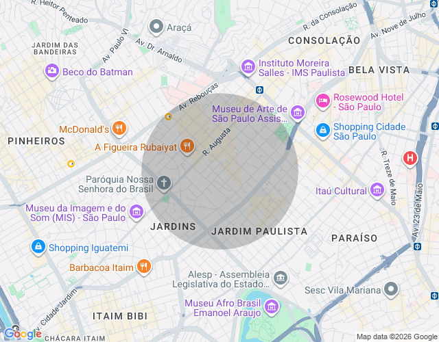 Imóvel no mapa