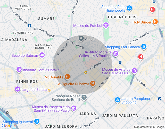 Imóvel no mapa