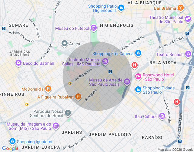 Imóvel no mapa