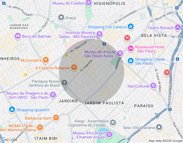 Imóvel no mapa