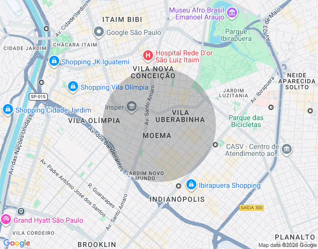 Imóvel no mapa