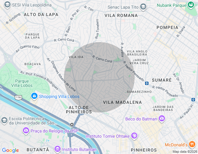 Imóvel no mapa