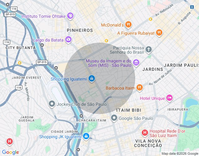 Imóvel no mapa