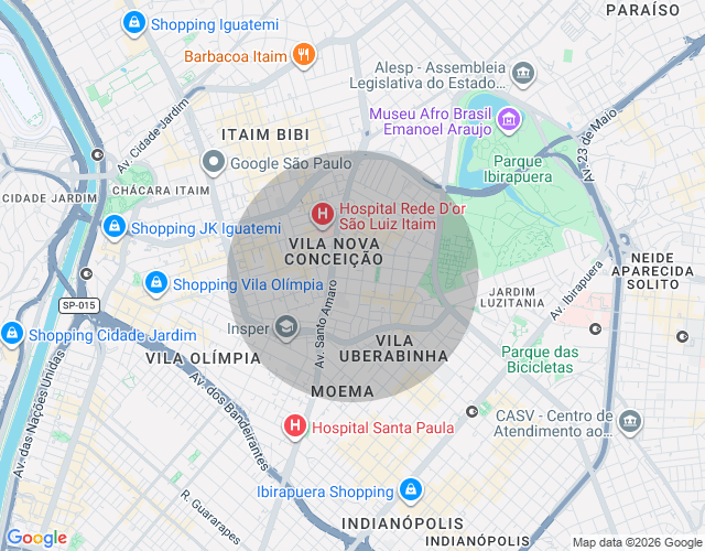Imóvel no mapa