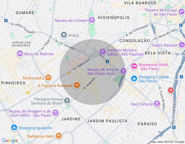 Imóvel no mapa