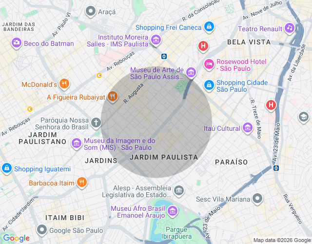 Imóvel no mapa