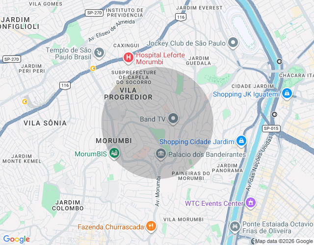 Imóvel no mapa