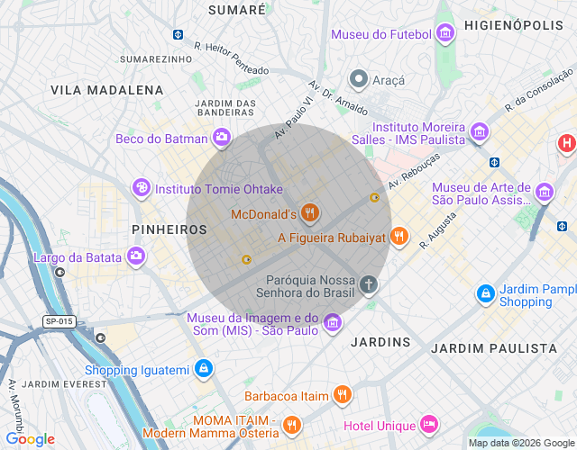 Imóvel no mapa