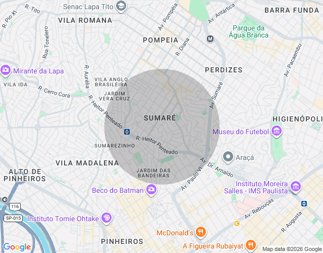 Imóvel no mapa