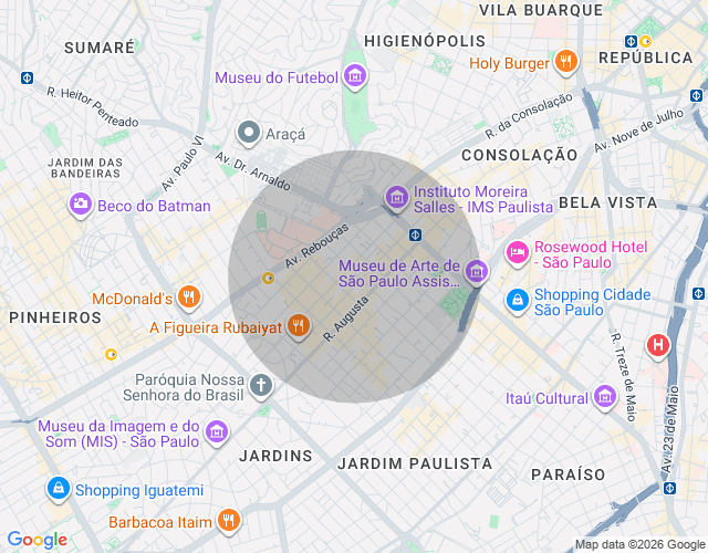 Imóvel no mapa