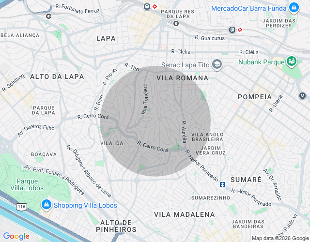 Imóvel no mapa