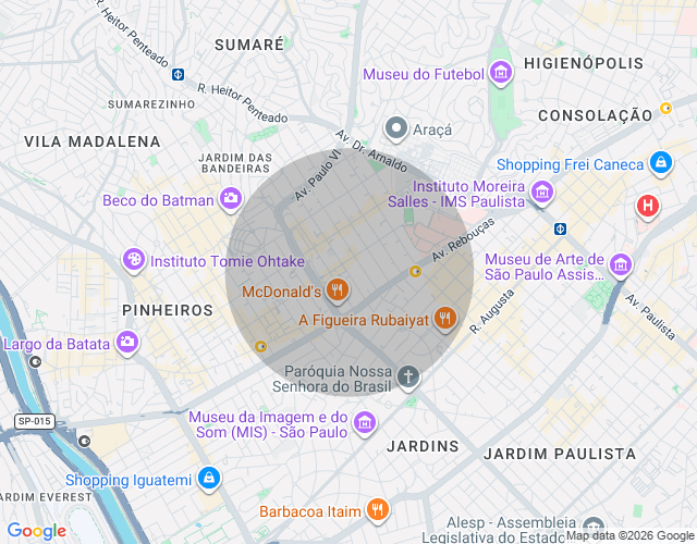 Imóvel no mapa