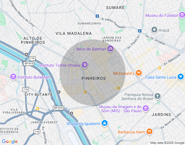 Imóvel no mapa