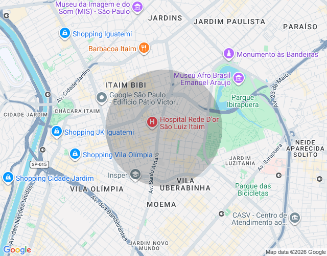 Imóvel no mapa