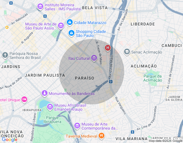 Imóvel no mapa