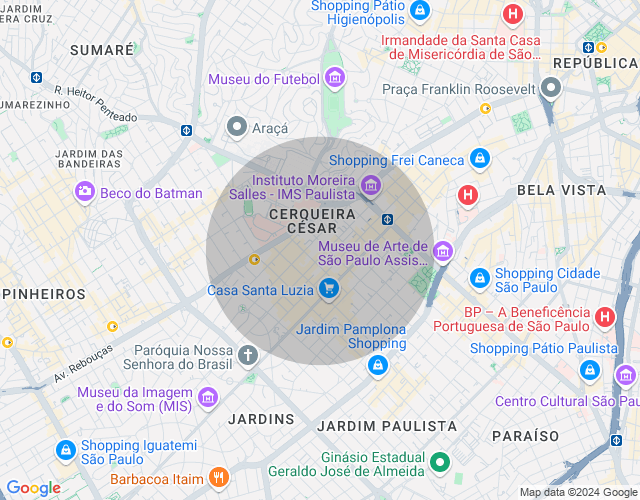 Imóvel no mapa