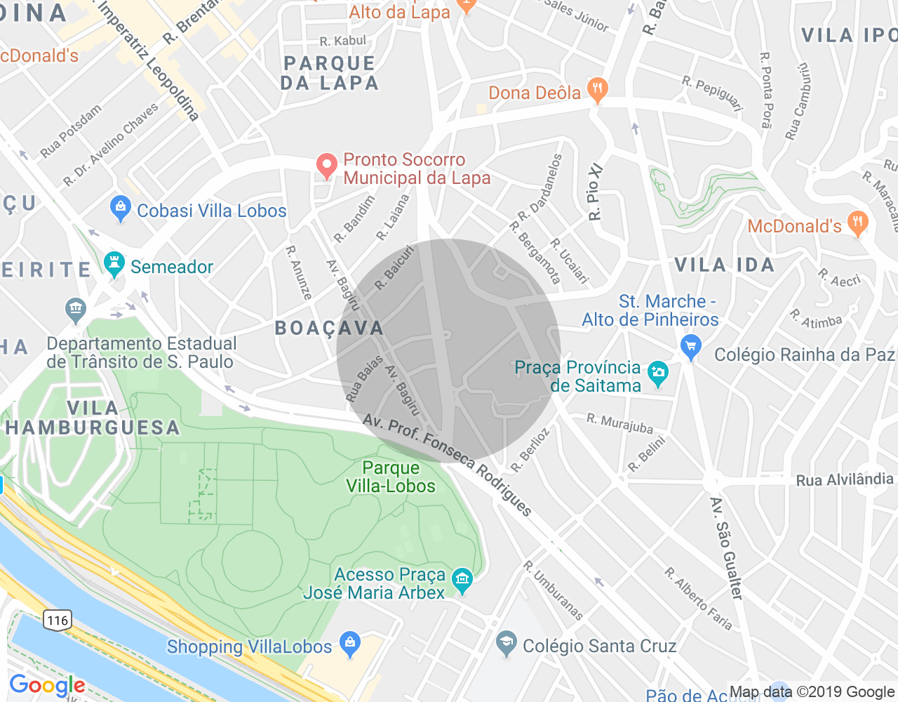 Imóvel no mapa