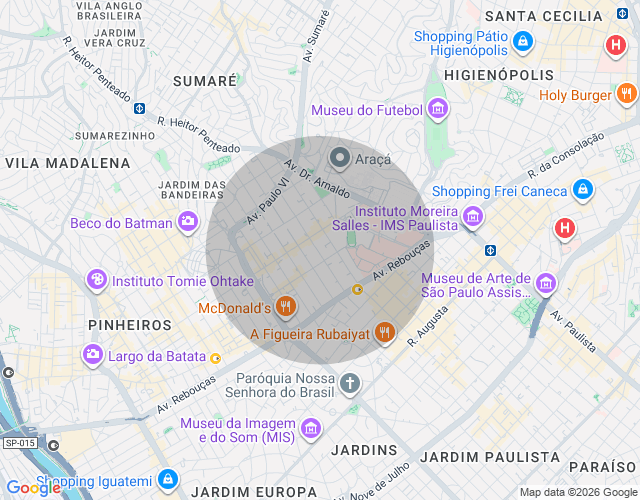 Imóvel no mapa