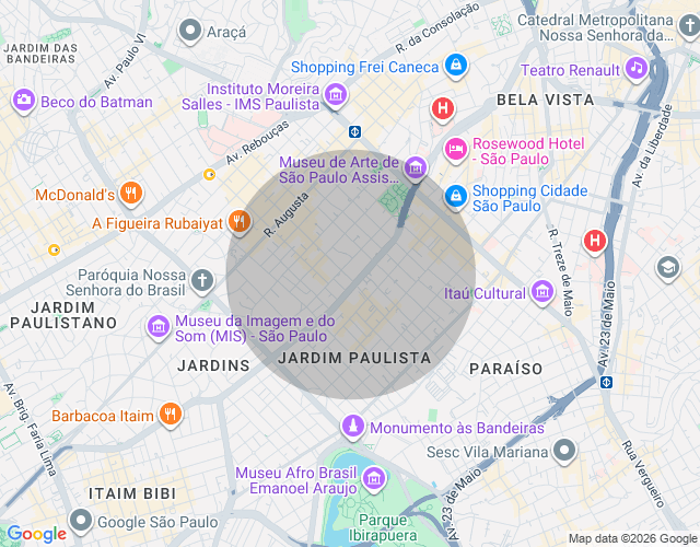 Imóvel no mapa