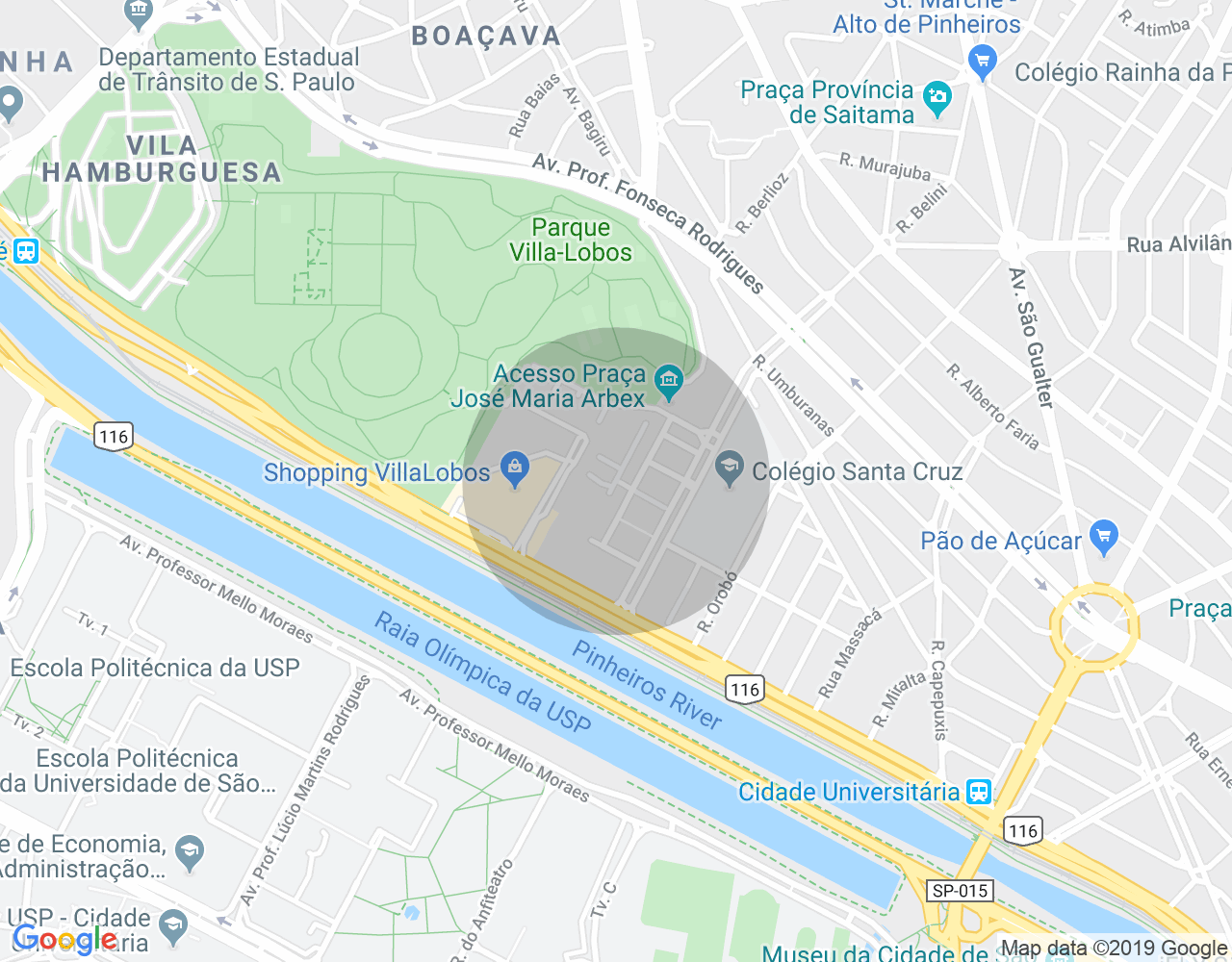 Imóvel no mapa