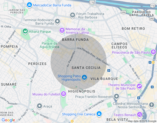 Imóvel no mapa