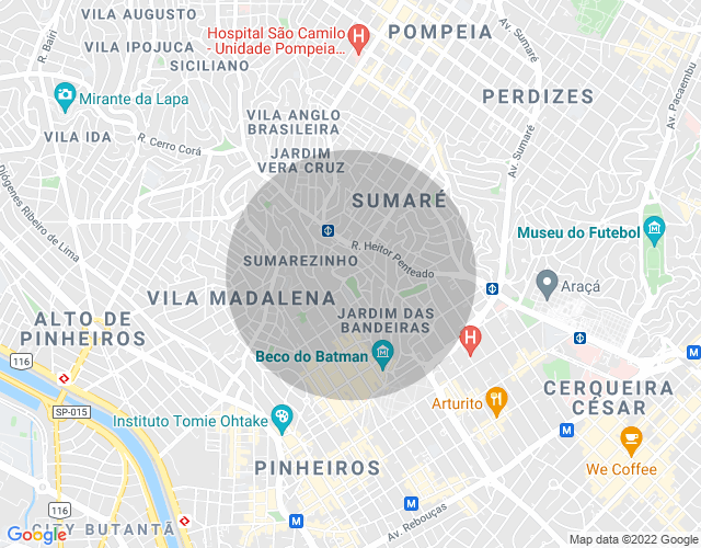 Imóvel no mapa