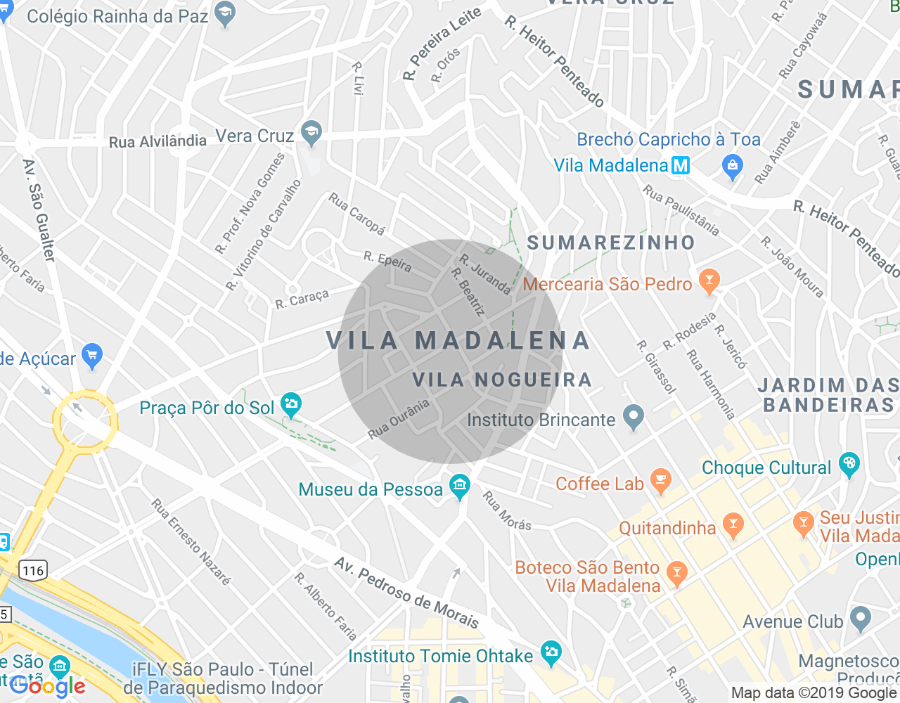 Imóvel no mapa