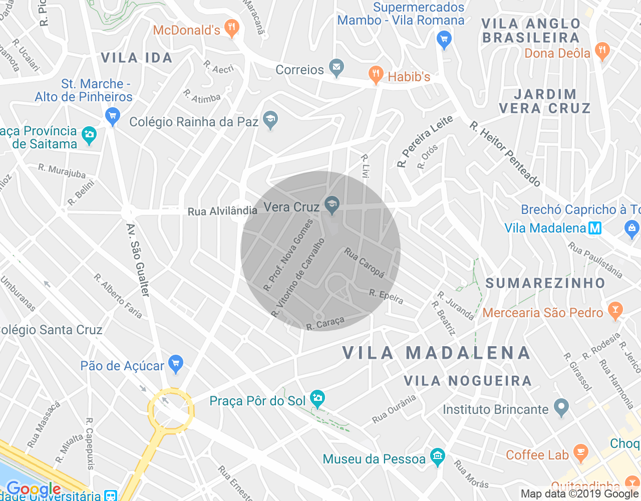 Imóvel no mapa