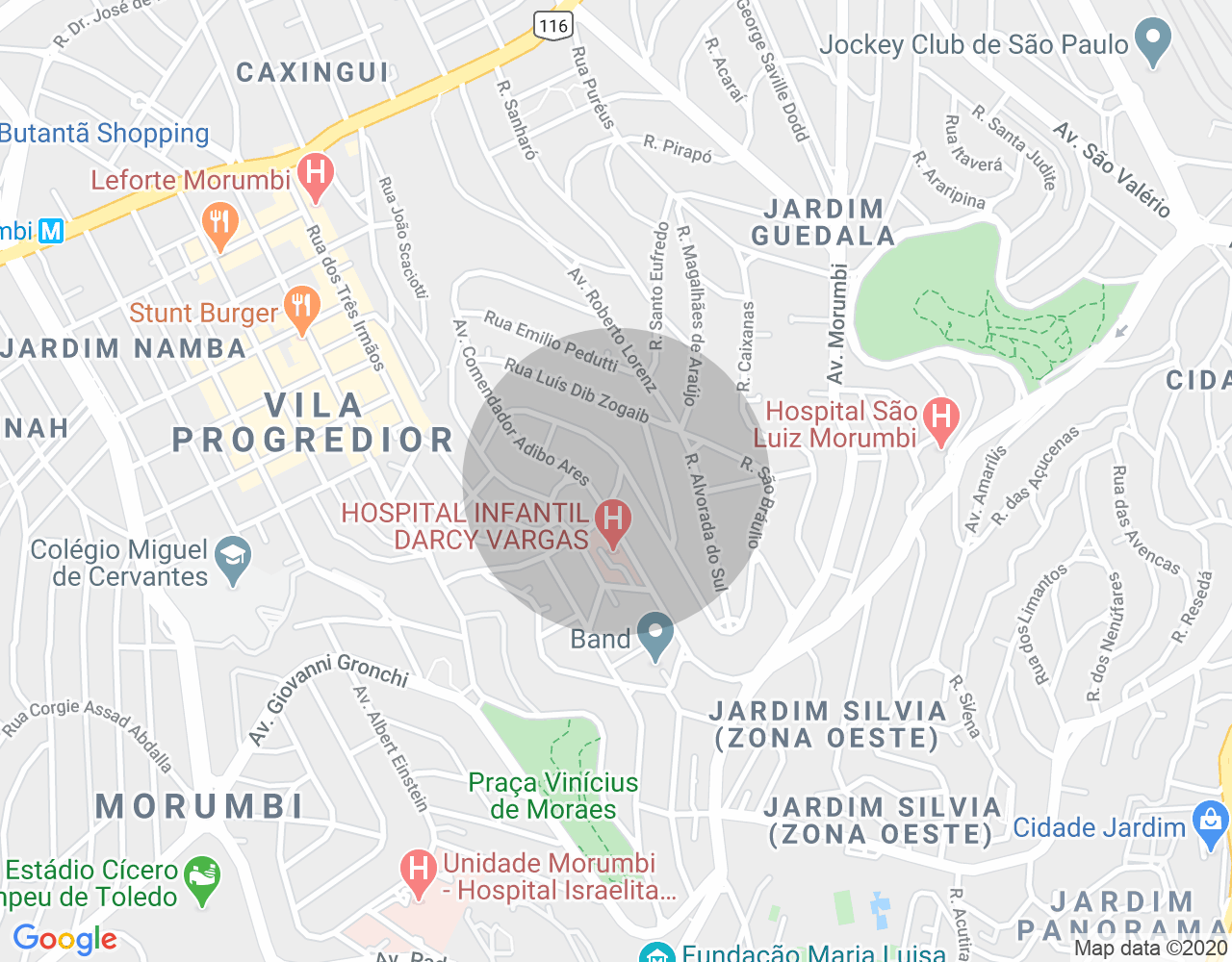 Imóvel no mapa