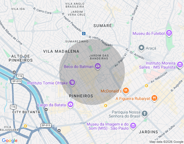 Imóvel no mapa