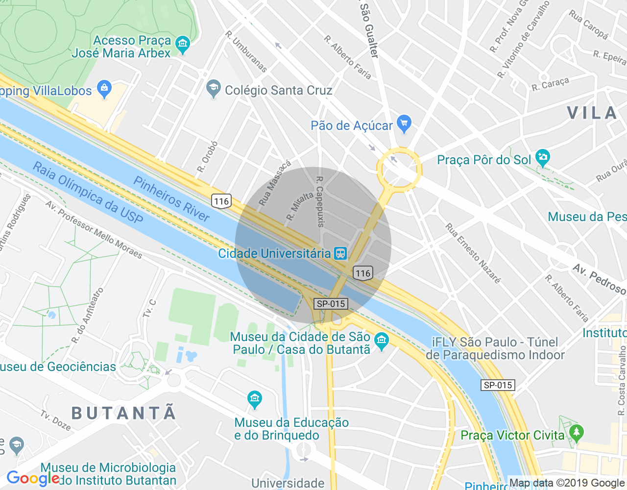 Imóvel no mapa
