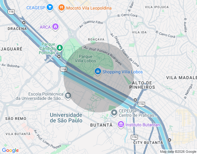 Imóvel no mapa