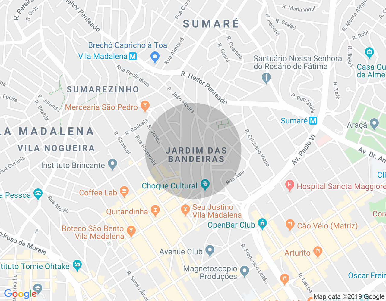 Imóvel no mapa