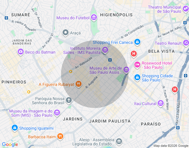 Imóvel no mapa