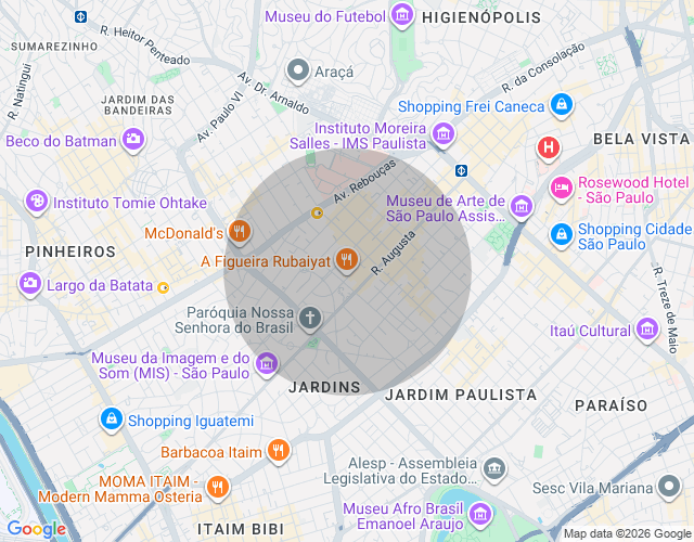 Imóvel no mapa