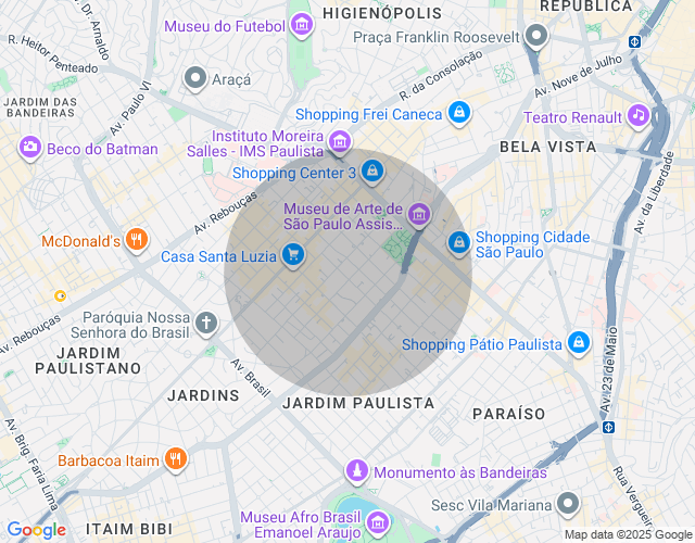 Imóvel no mapa