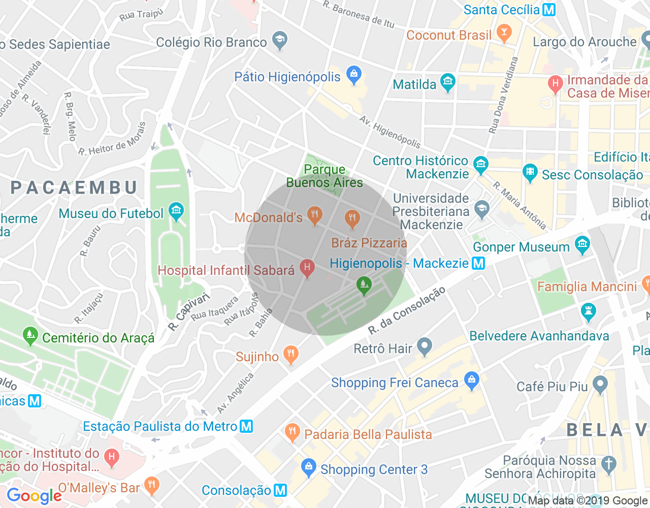 Imóvel no mapa