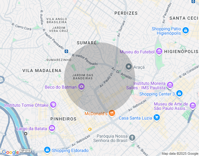Imóvel no mapa