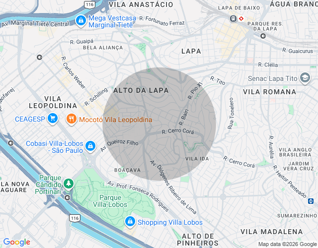 Imóvel no mapa